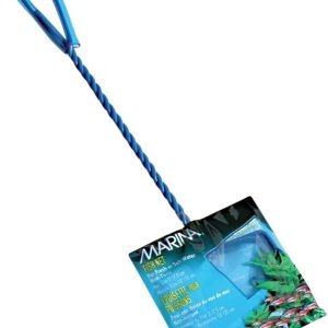 Marina Blue Fine Nylon Net with Handle, Aquarium Maintenance Tool, Blue